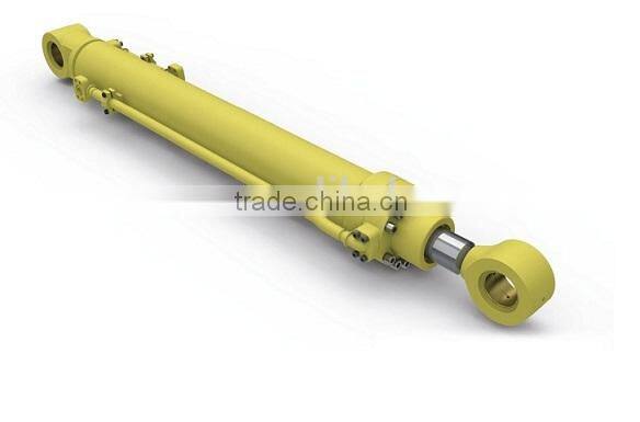 Heavy duty single acting hydraulic cylinder piston type for crane