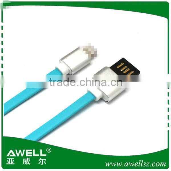 High quality white Color Mini USB cable Shielded twisted pair mini B usb cable