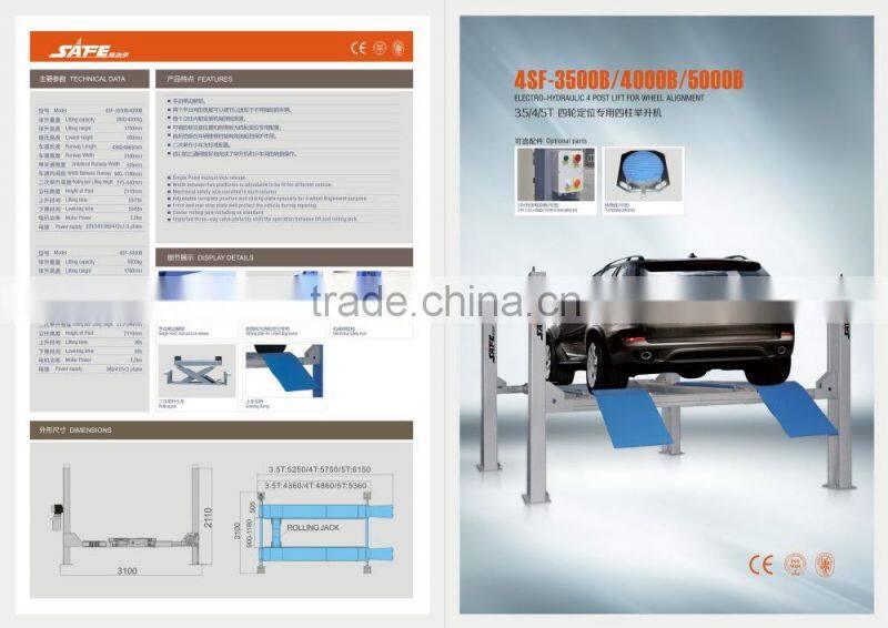 SF-H3500 Two Level Alignment Scissor Lift, Car Lift Equipment, Lift Car