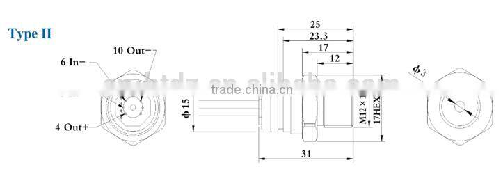 Oil filled pressure sensor