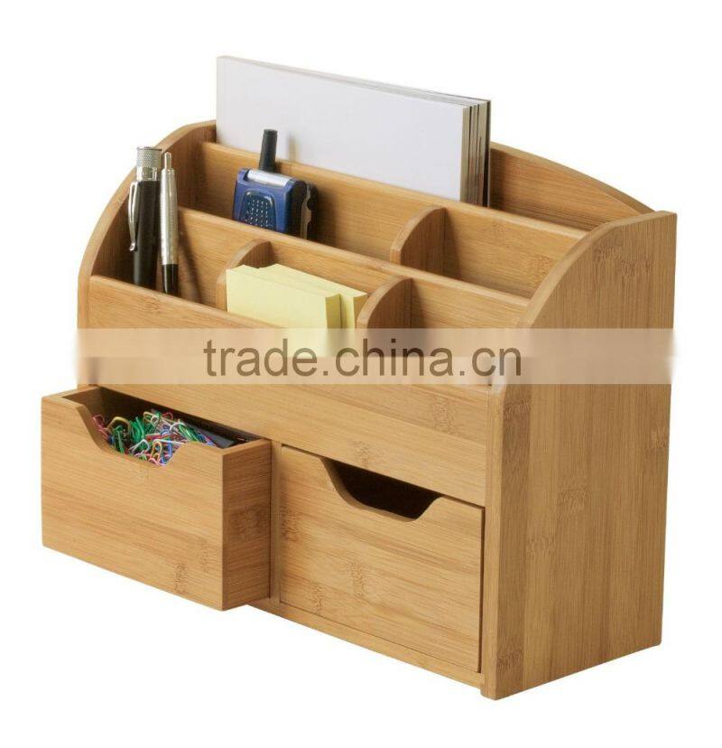 2015 high quality wooden organizer wooden desk book shelf