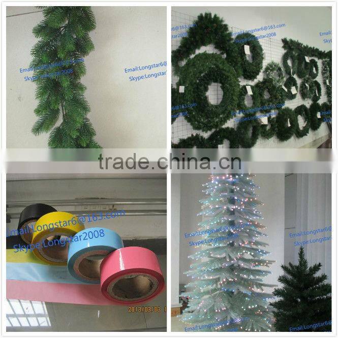 Plastic Forked Artifical PVC Pine Needles for making Artifical Christmas tree