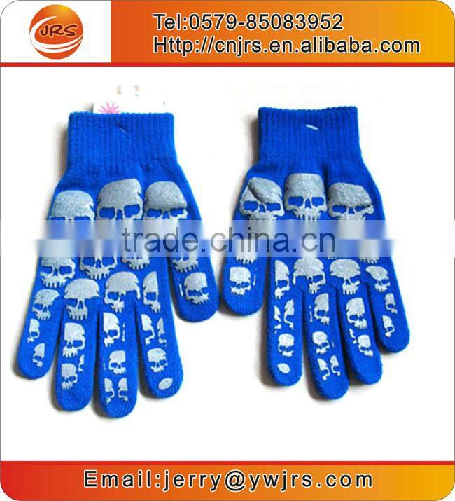 Stretch knitted gloves for adults