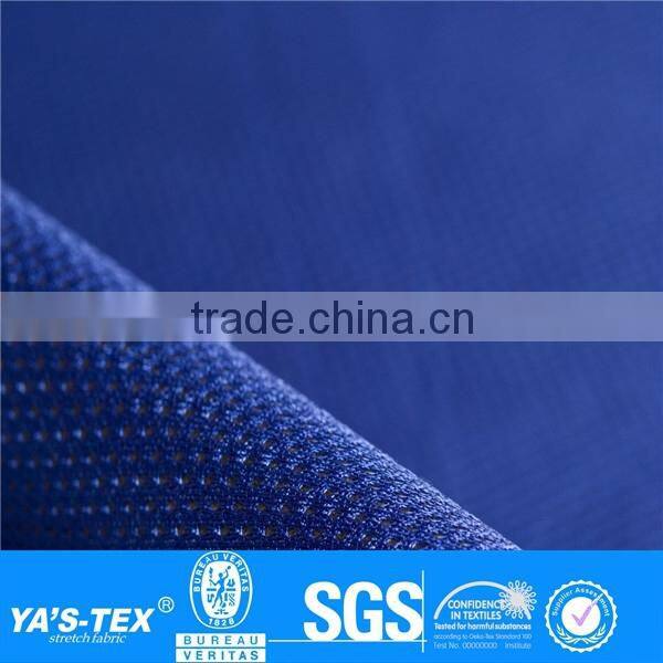 deep blue mesh 2 layer laminated sportwear fabric