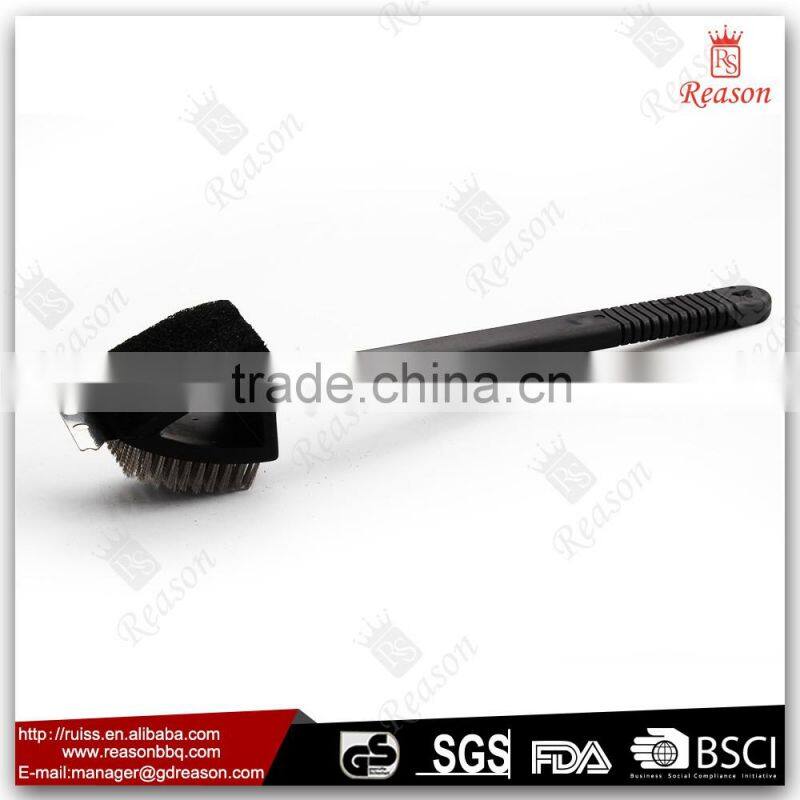 Plastic Handle 3 In 1 Long Handle BBQ Grill Brush