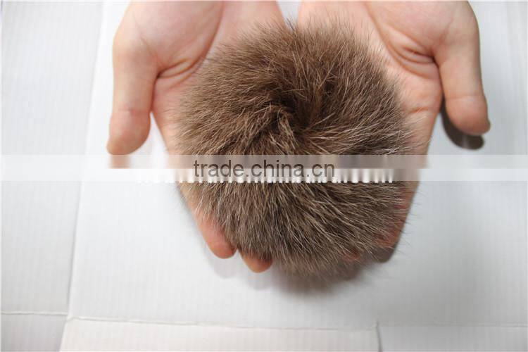 Genuine Real Fox Pom Pom Ball For Winter Women&Kids Accessories Beanie Hat Cap Top Fur Ball Colorful