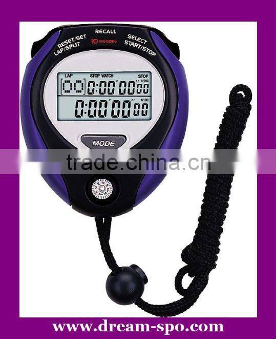 Professional alarm large LCD digital 0.01 seconds industrial stopwatch timer