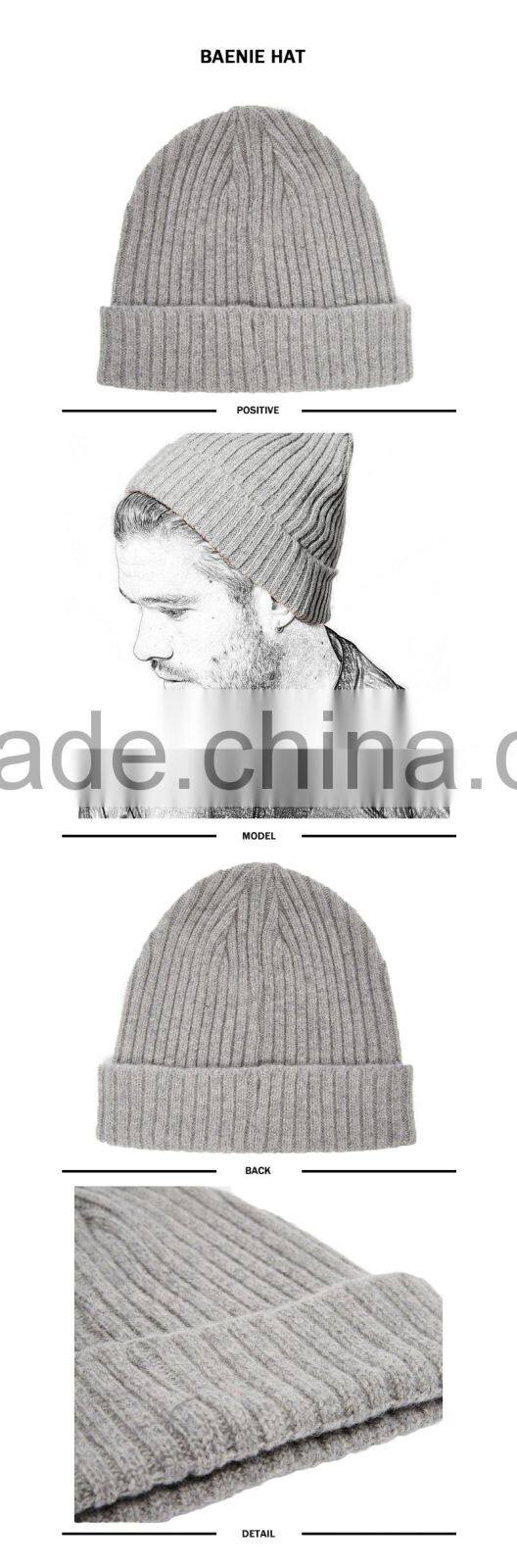 wholesale foctory price unisex blank winter beanie hat