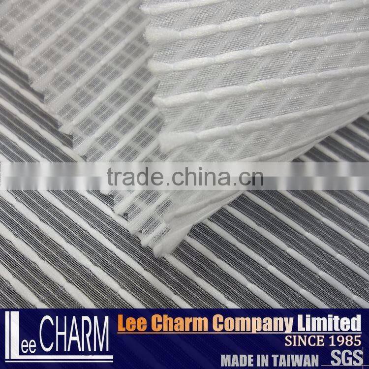 Shimmer Striated Tulle Organza Textile Fabric