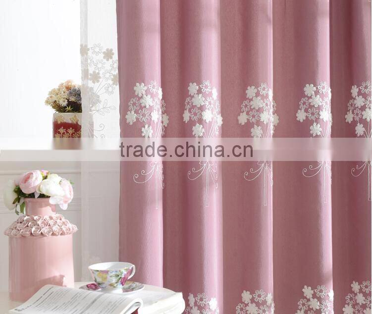 2015 Latest design fabric curtains for living room window curtain