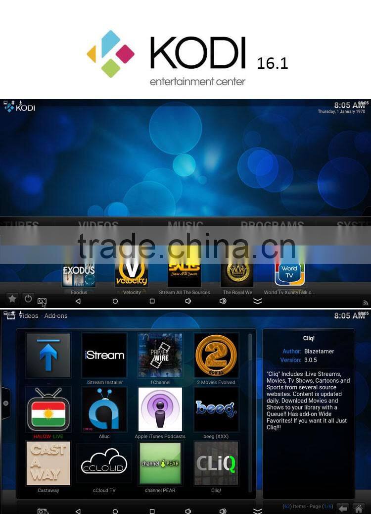 R-box plus 16GB flash memory 4K smart android 5.1 box with bt4.0