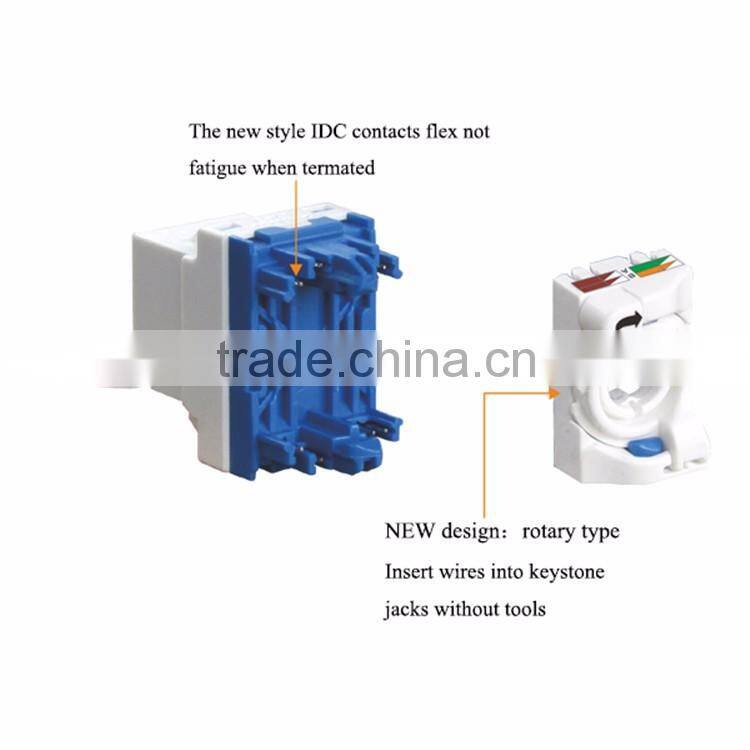 Good Price Toolless Cat6a Rj45 Utp Keystone Jack