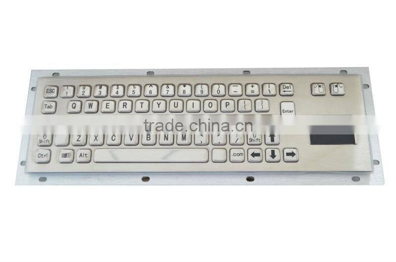Waterproof and Dustproof Kiosk IP65 PC Stainless Steel Metal Keyboard