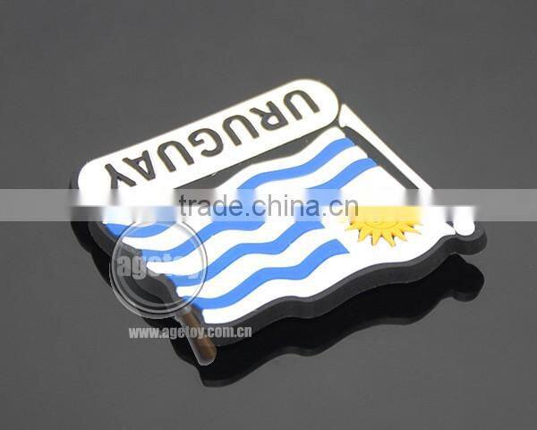 Uruguay Punta Del Este Souvenirs Flag Shaped Rubber Magnet Soft PVC Custom Fridge Magnets