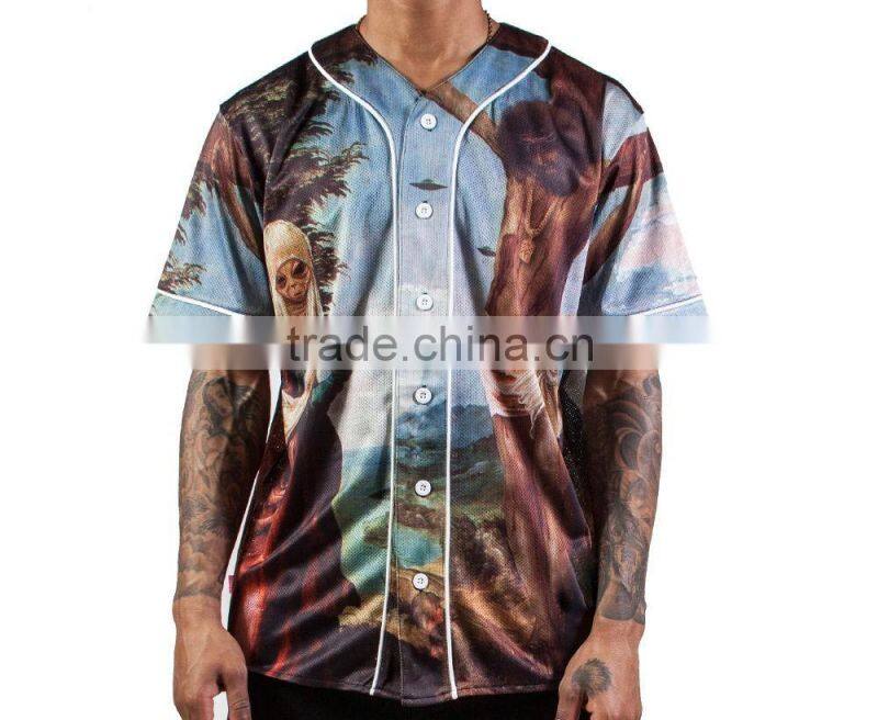 Camo baseball jersey / Digital camo baseball jersey / digital printed_casual sublimation baseball jersey with customized printed