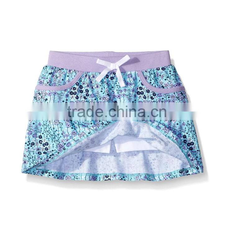 Custom girls fancy play tennis gym short hot stylish children mini skirt
