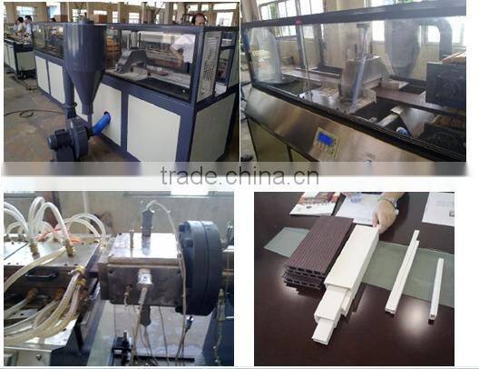 PVC window profile extrusion line