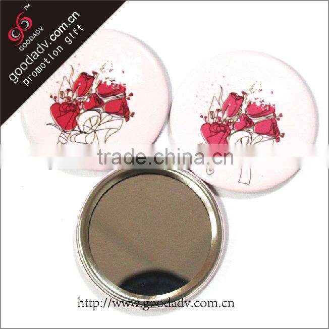 Jewelry fashion beautiful practical delicate mirror tin button badge