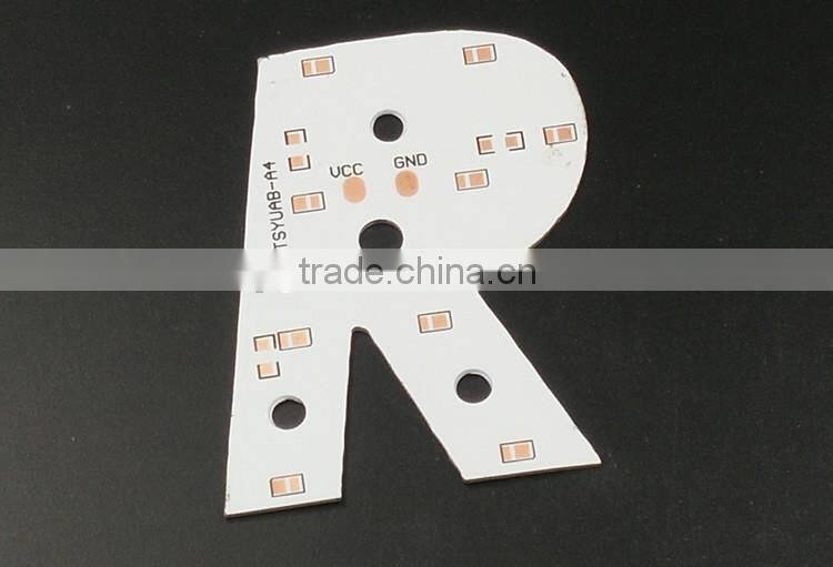 Lead free hasl/osp aluminum pcb board for led light