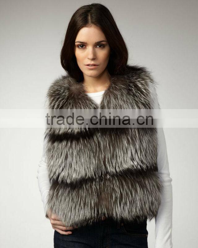 classic fox fur gilet