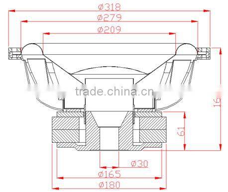 SW12-21 2000W best subwoofer, 12 inch Car Speaker Subwoofer