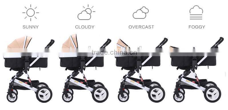 Baby Standard Stroller, Free Replaceable Canopy, Easy Folding Travel System
