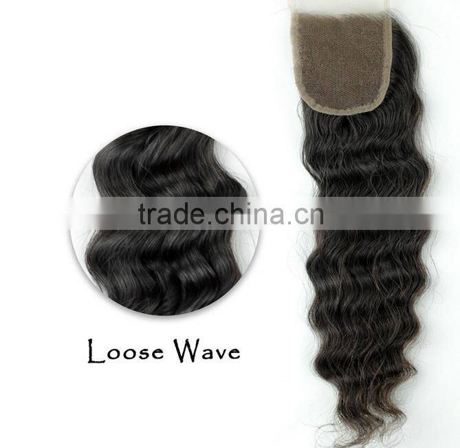 Wholesale Virgin Remy Human Loose wave Brazilian Cheap Lace Hair Closure