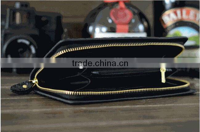 2013Promotion hotsell Zipper leather designer wallet for men