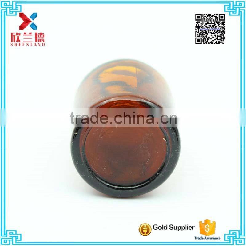 wholesale 60ml narrow mouth amber reagent round glass bottle