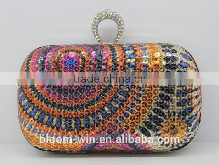 Newest design evening bag Luxury dinner bag elegant style hard case clutch bag