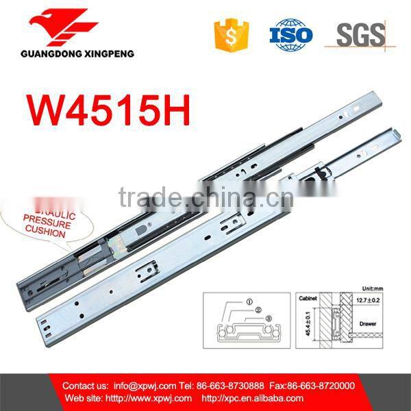 soft closing full extention ball bearing drawer slide system
