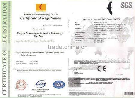 Kehua 180W Octagonal LED Steel Street Light Pole Bridgelux Cree Epistar