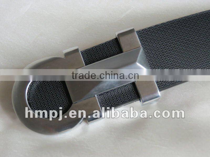 cheap pu leather belt with special buckle