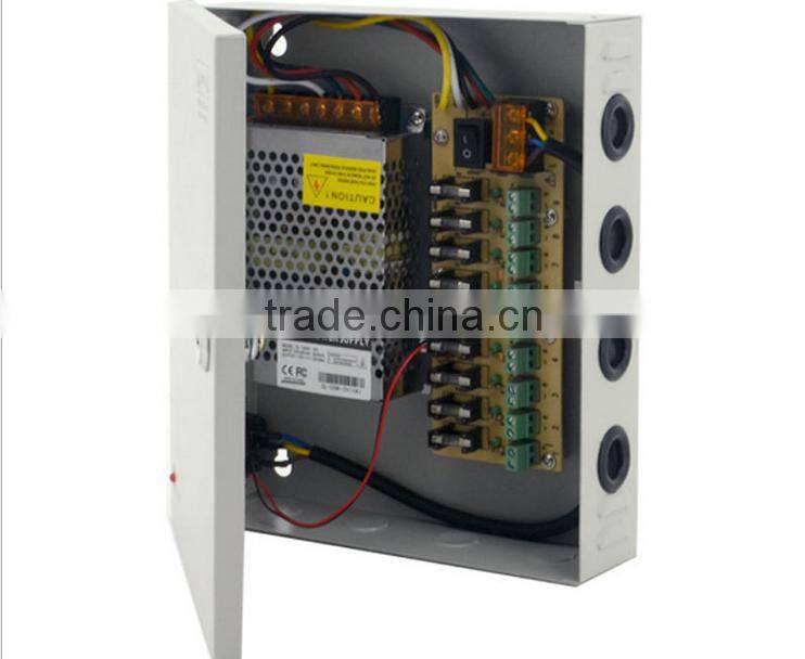 18CH DC 12V 30A Output Power Supply Switch Box for CCTV Camera