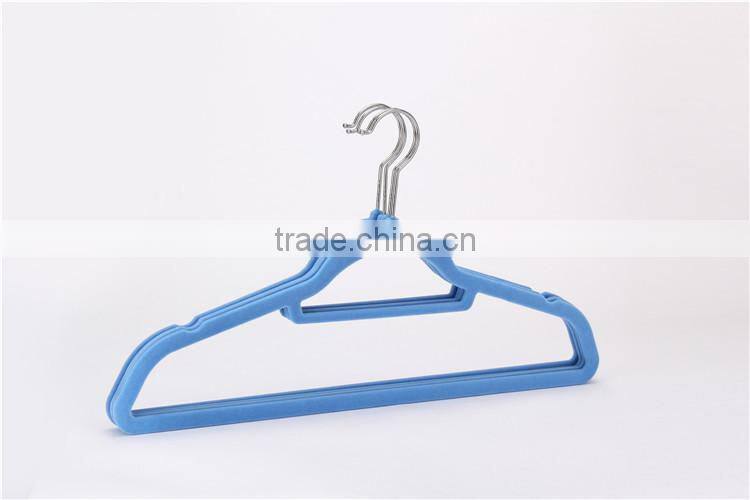 USA Chain Supermarket Supplier Velvet Hangers Black Custom Suit Hanger Factory Wholesale