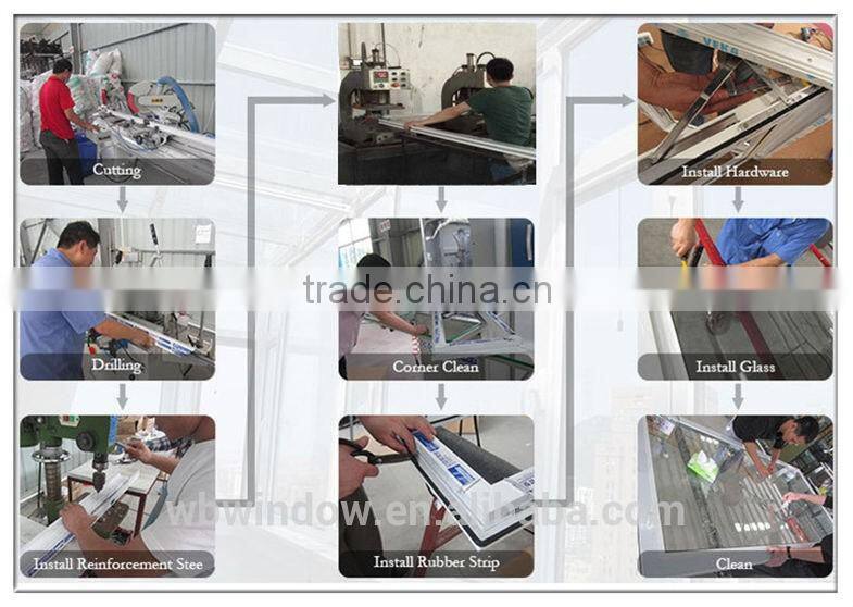 aluminum sliding window track with triple glazed windows