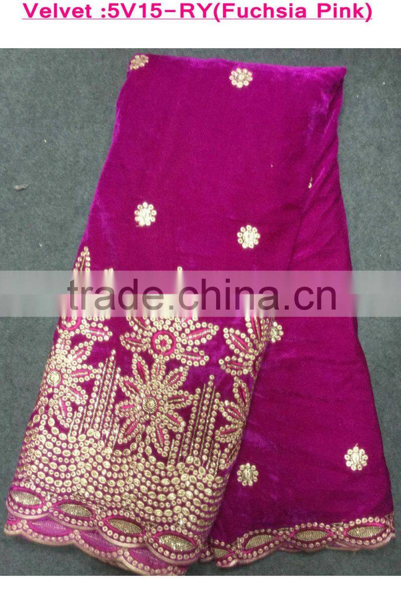 China home textiles sequin embroidery velvet fabric printd velvet fabric wholesale