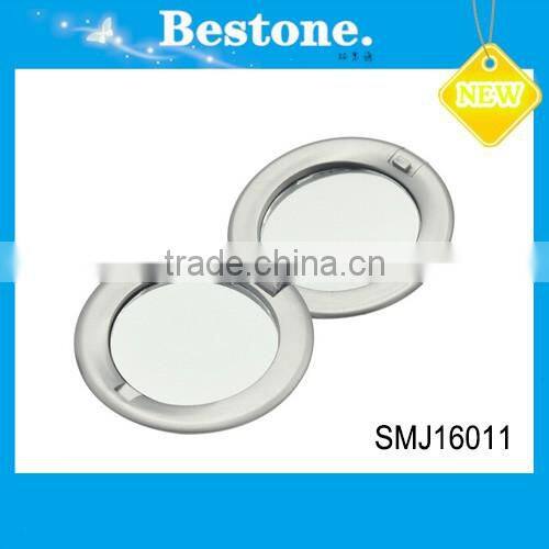 Factory directly round cheap personallized folding pocket mirror