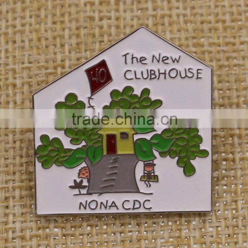 Custom Soft Enamel New Club House Lapel Pin
