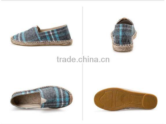 Vintage unisex casual shoes , cottpn hemp material rubber sole shoes