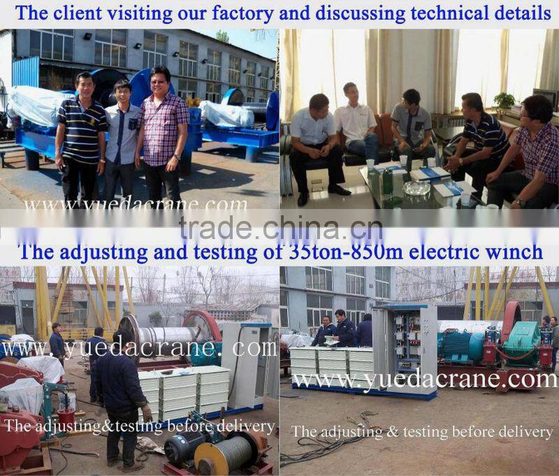 JM Model 1~65ton Drum Hydraulic Electric Winch