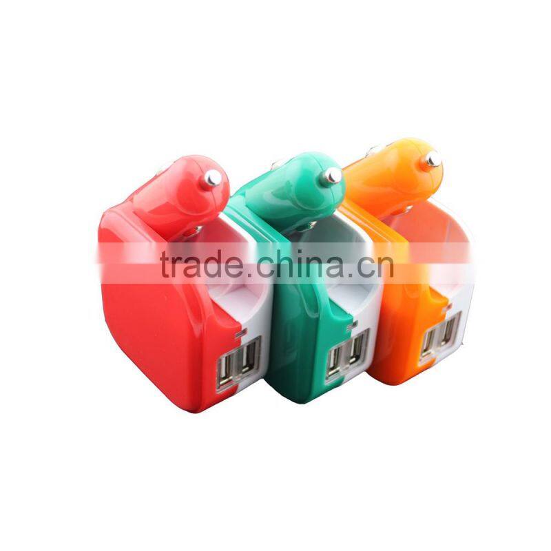 Dual usb wall charger with dual usb car charger