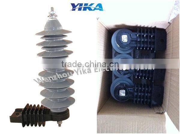 Wenzhou Yika 33KV Lightning Arrester Polymeric Power Distribution Units