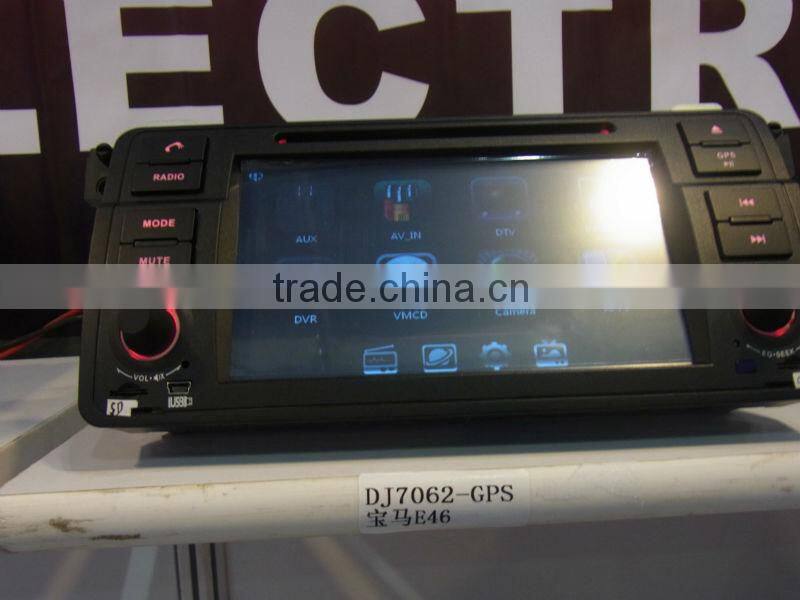 Car Radio for BMW E46 (1998-2006) with GPS MTK3360 dual-zone 3G BT VMCD playing DJ7062