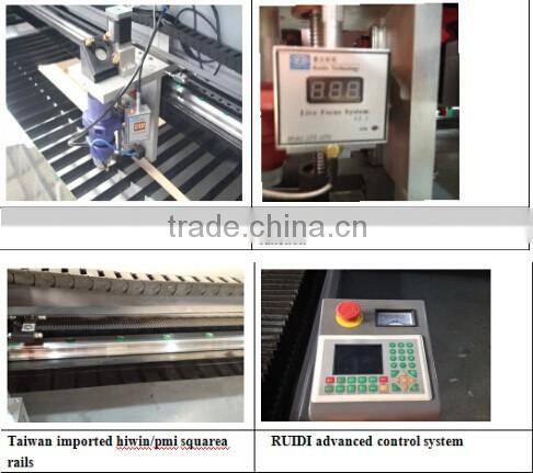 Co2 laser cutting machine 1325 260Watt 1mm 2mm 3mm metal laser cutter machines