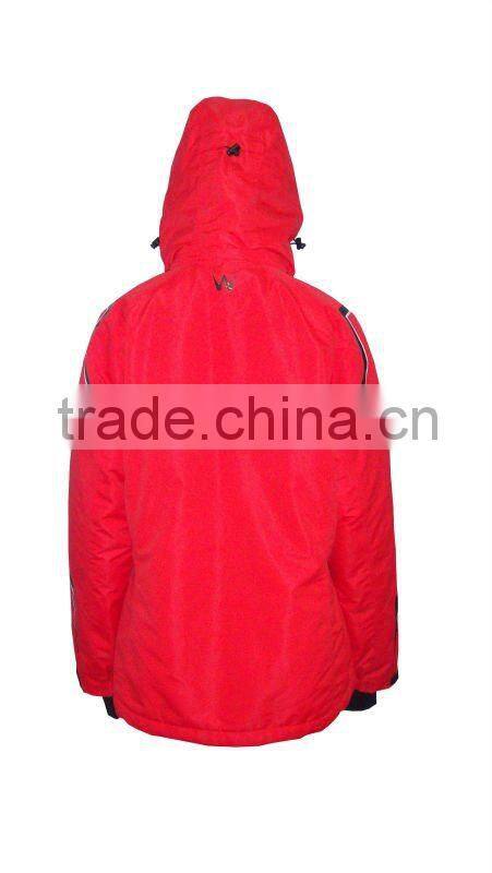 Outdoor sport hoodes red plain skiing customize your own winter jacket