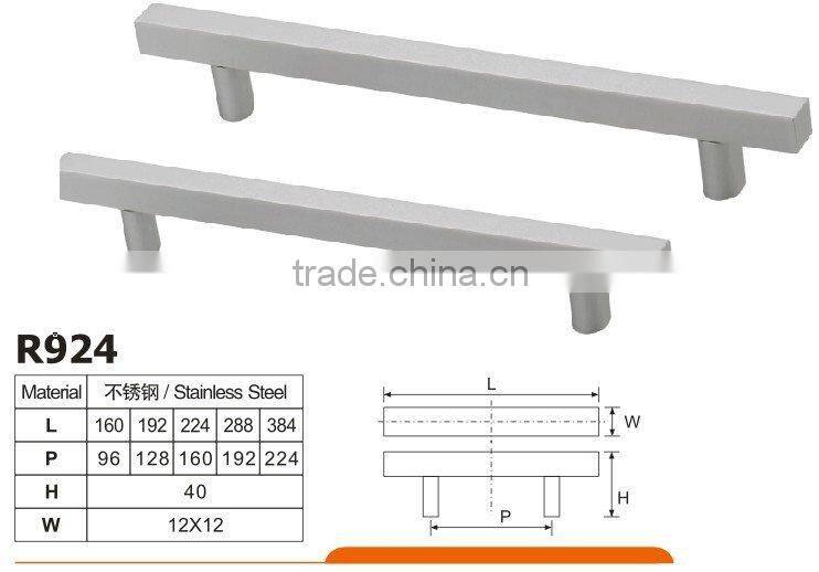 solid stainless steel square iron handle