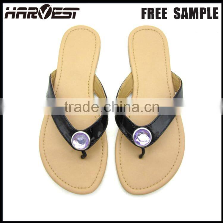 Summer fashion lady eva flip flop , new rhinestone designer flip flop