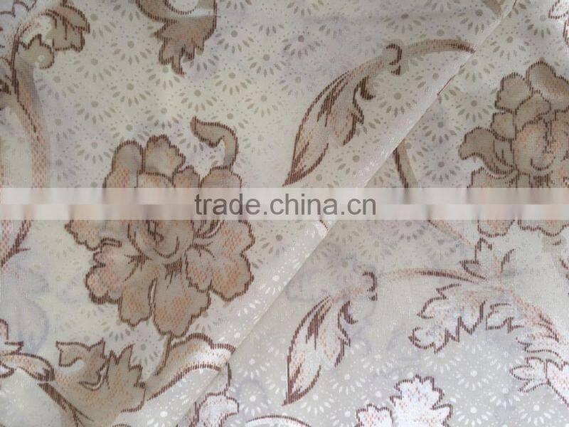 Make-to-order type 100% polyester tricot printed fabric for mattress