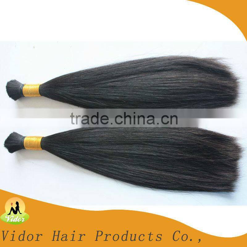 Wholesale Hot Selling Top quality Natural Color Virgin 100% Brazilian hair bulk human hair extension